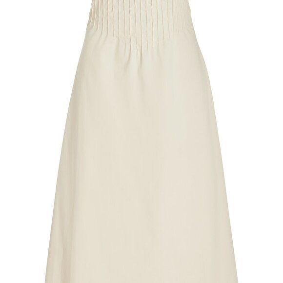 Marlies Grace Exclusive Lou Cotton-Blend Midi Dress strapless beautiful NWT - Picture 2 of 11